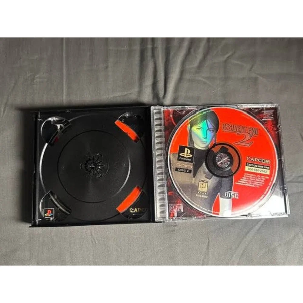 Resident Evil 2 Sony PlayStation PS1 1998 Capcom SLUS-00421 2-Disc Set NTSC U/C